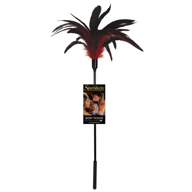 Sportsheets Body Tickler Starburst Feather - Red - Bondage Blindfolds & Restraints