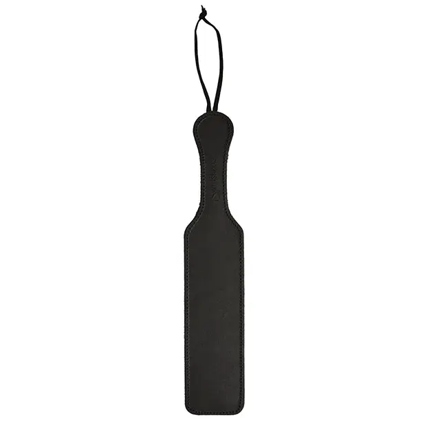 Sportsheets Leather Paddle w/Black Fur - Bondage Blindfolds & Restraints