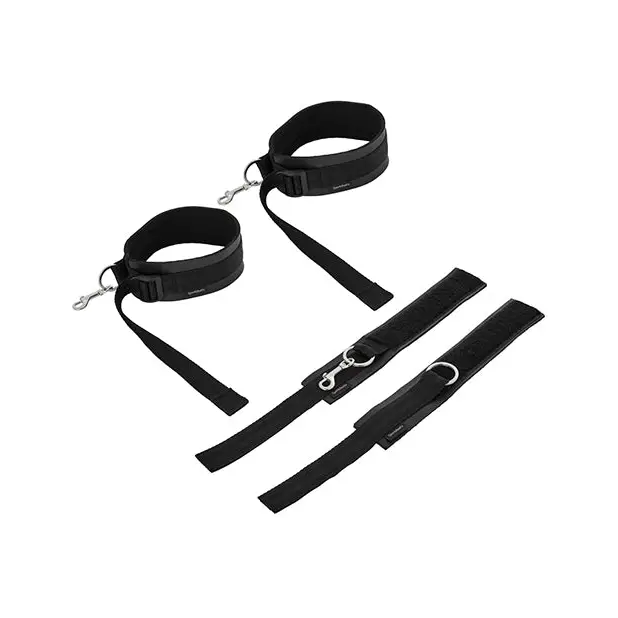Sportsheets Thigh & Wrist Cuff Set - Bondage Blindfolds & Restraints
