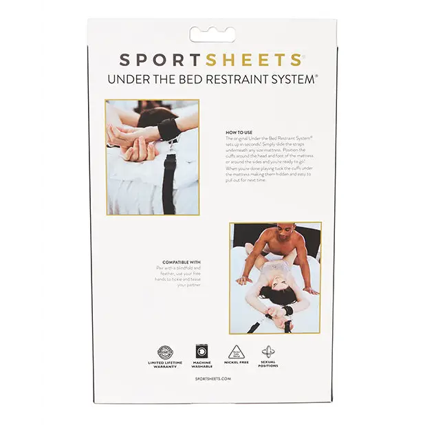 Sportsheets Under The Bed Restraint System - Bondage Blindfolds & Restraints