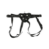 Sportsheets Vibrating Velvet Harness w/Bullet - Black - Strap Ons
