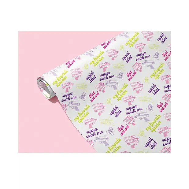 Squirt Alert Naughty Wrapping Paper