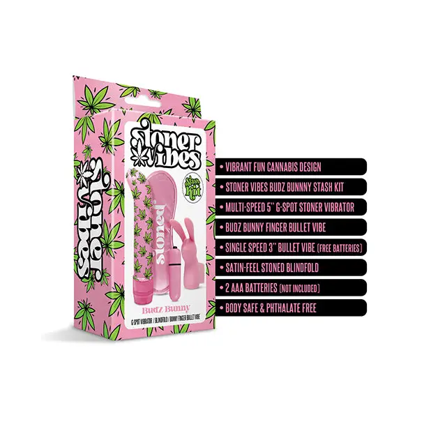 Stoner Vibes Budz Bunny Stash Kit, Pink