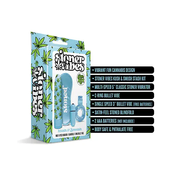 Stoner Vibes Kush & Smush Stash Kit, Blue