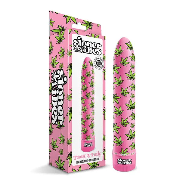 Stoner Vibes Pack A Fatty Multi Speed Vibrator, Pink Kush