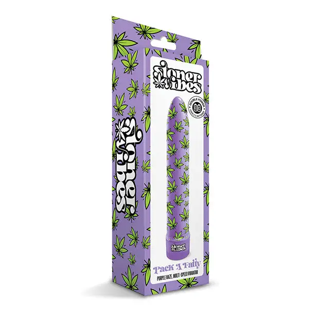 Stoner Vibes Pack A Fatty Multi Speed Vibrator, Purple Haze