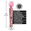Stoner Vibes Wacky Weed Wand Massager, Pink Kush