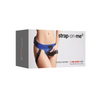 Strap on Me Leatherette Curious Harness, Metallic Blue