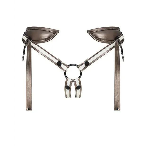 Strap On Me Leatherette Harness Desirous, Bronze O/S