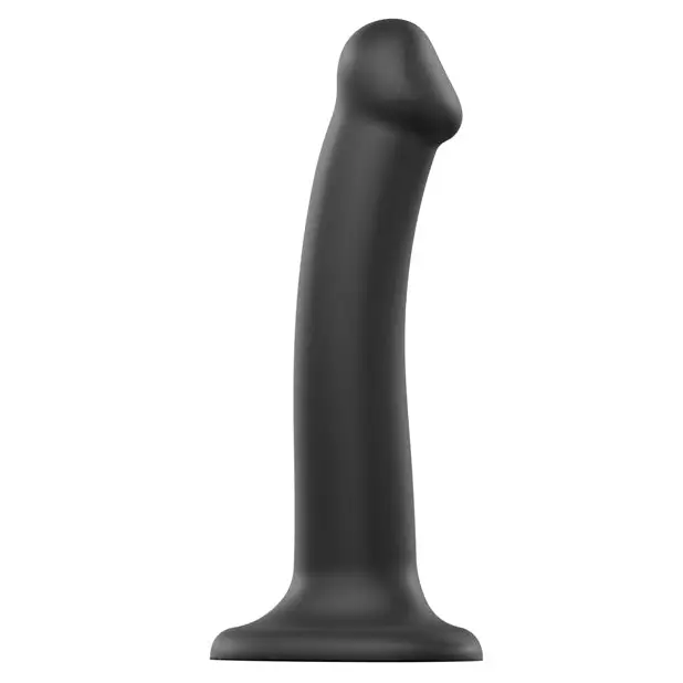 Strap On Me Silicone Bendable Dildo Medium, Black