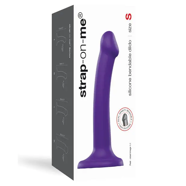 Strap On Me Silicone Bendable Dildo Small, Purple