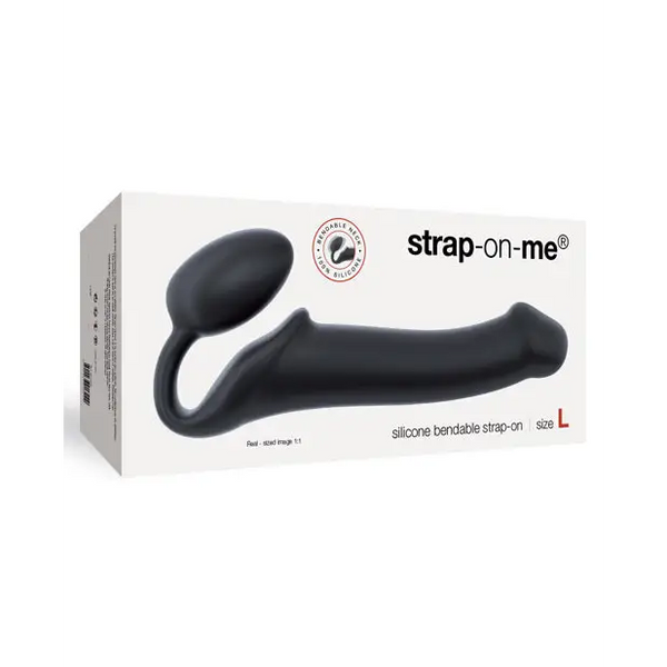 Strap On Me Silicone Bendable Strapless Strap On Large, Black