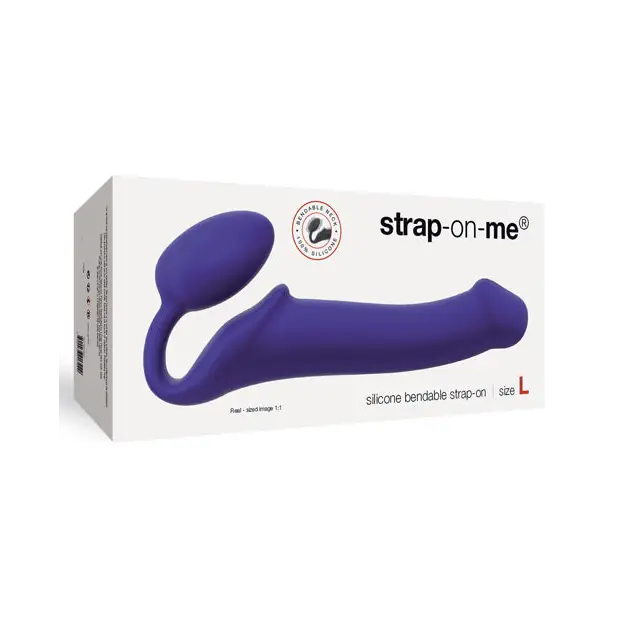 Strap On Me Silicone Bendable Strapless Strap On Large, Purple