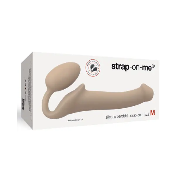 Strap On Me Silicone Bendable Strapless Strap On Medium, Flesh