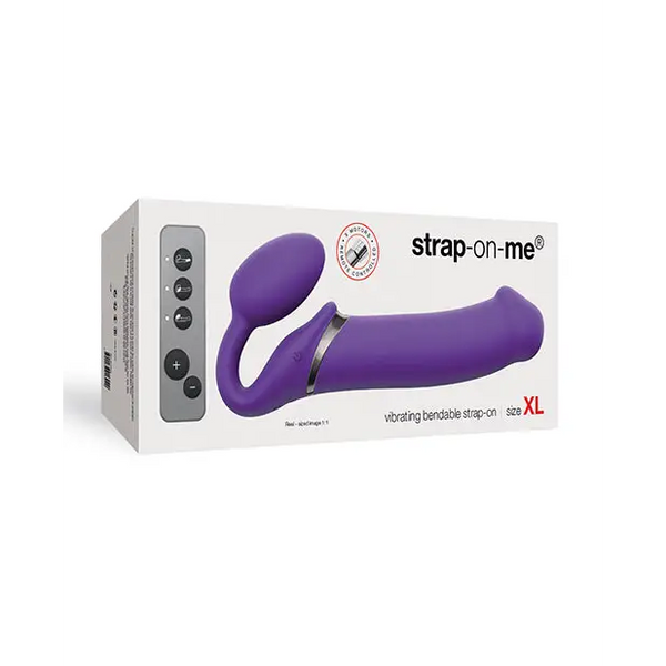 Strap on Me Vibrating Bendable Strapless Strap on Xlarge, Purple