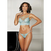 Strappy Lace Bra and & Thong Mint XL - Lingerie - Hanging