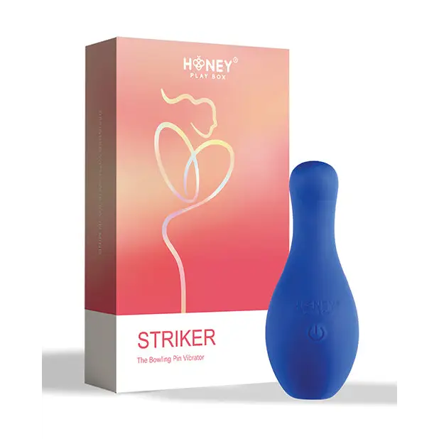 Striker the Bowling Pin Vibrator - Blue