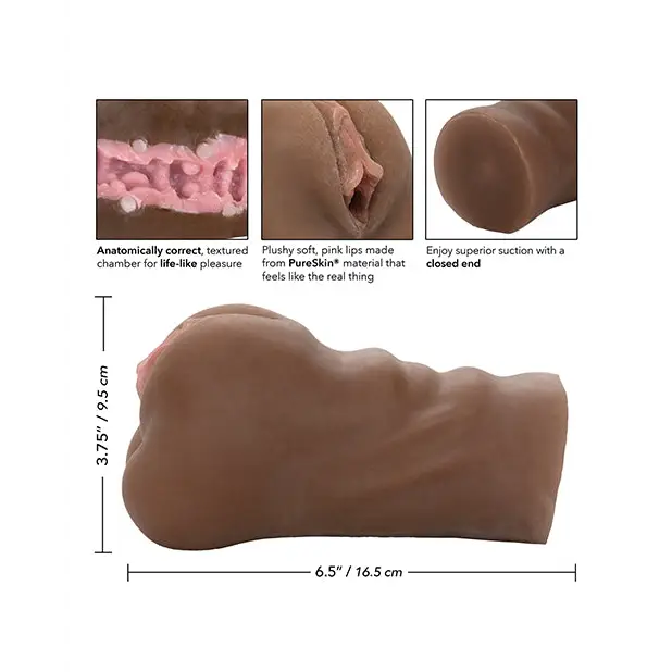 Stroke It Pussy Masturbator - Brown - Dolls & Masturbators
