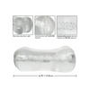 Stroke It Tight Pussy & Ass Masturbator - Clear - Dolls & Masturbators