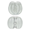 Stroke It Tight Pussy & Ass Masturbator - Clear - Dolls & Masturbators