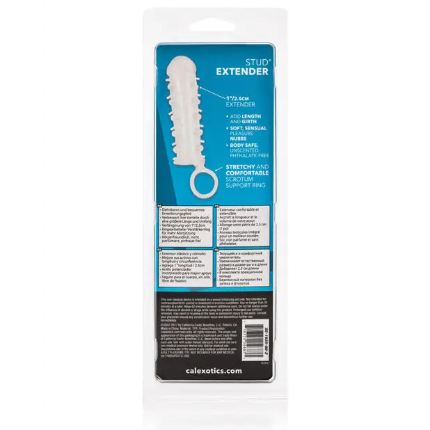 Stud Extender - Clear - Penis Enhancement