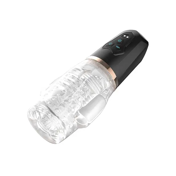 Sucking & Vibrating Blowjob Sucker Male Rose 2 - Black