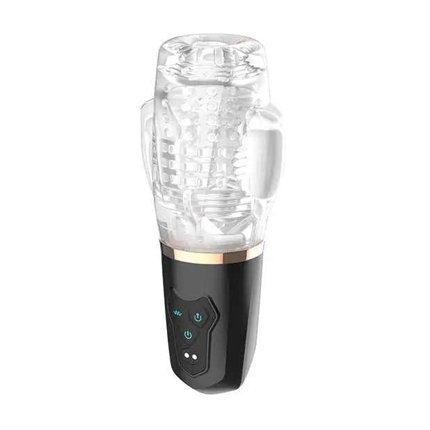 Sucking & Vibrating Blowjob Sucker Male Rose 2 - Black