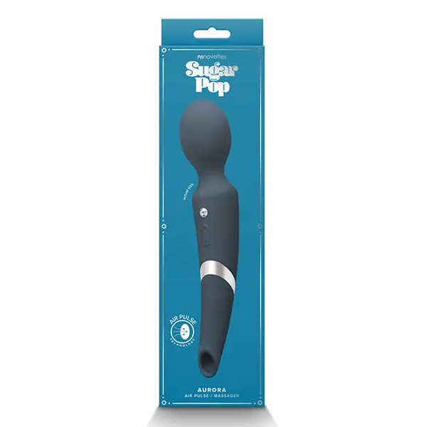 Sugar Pop Aurora Air Pulse Massager Wand, Blue