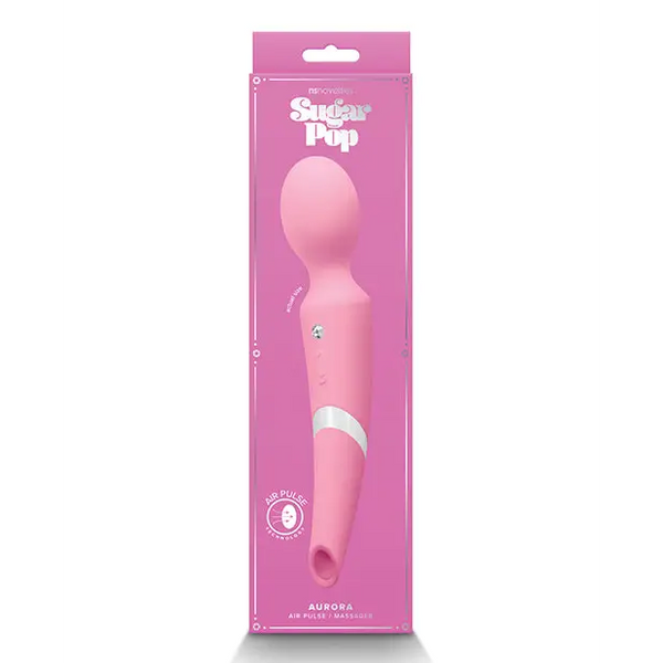 Sugar Pop Aurora Air Pulse Massager Wand, Pink