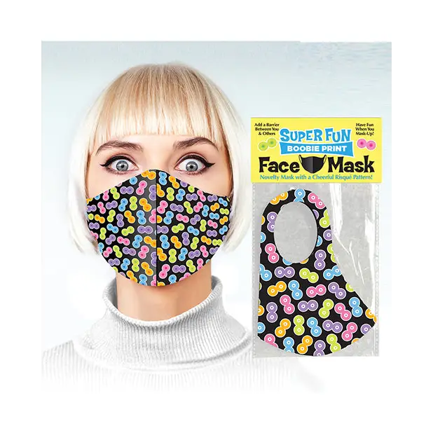 Super Fun Boobie Print Mask