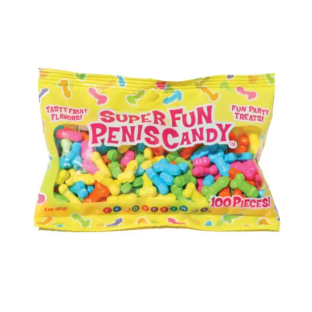 Super Fun Penis Candy - 100 Pcs Per 3 oz Bag - Bachelorette & Party Supplies