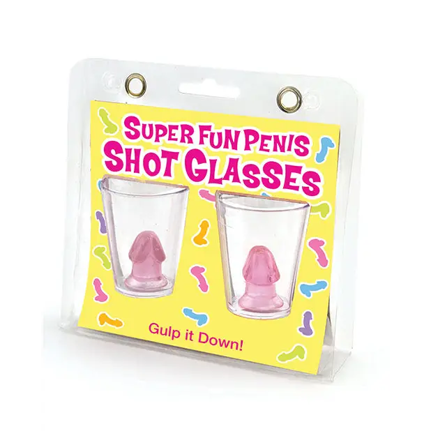 Super Fun Penis Shot Glasses, Set of 2