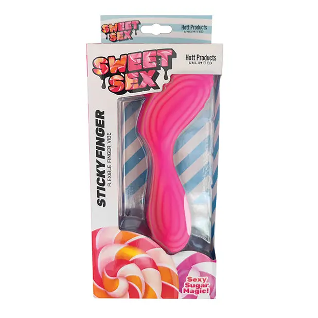 Sweet Sex Sticky Finger Flexible Finger Vibe, Magenta