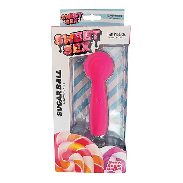 Sweet Sex Sugar Ball Mini Wand Vibe, Magenta