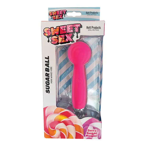 Sweet Sex Sugar Ball Mini Wand Vibe, Magenta