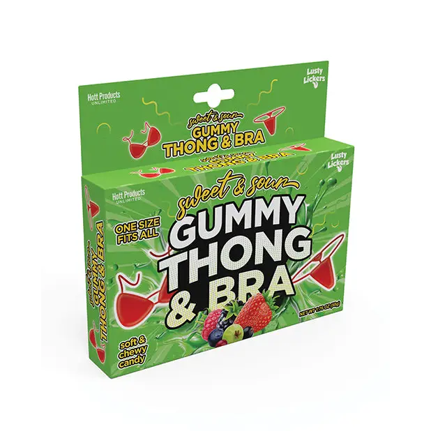 Sweet & Sour Gummy Thong & Bra - Body Toppings & Edibles