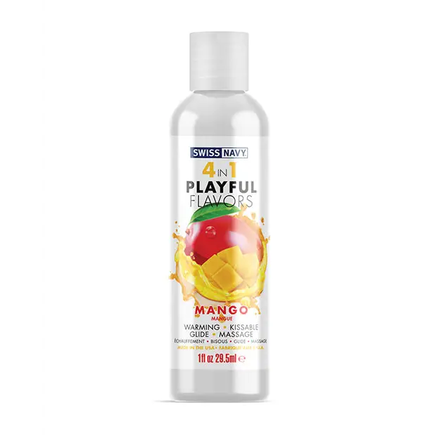 Swiss Navy 4 in 1 Playful Flavors Mango - 1 oz