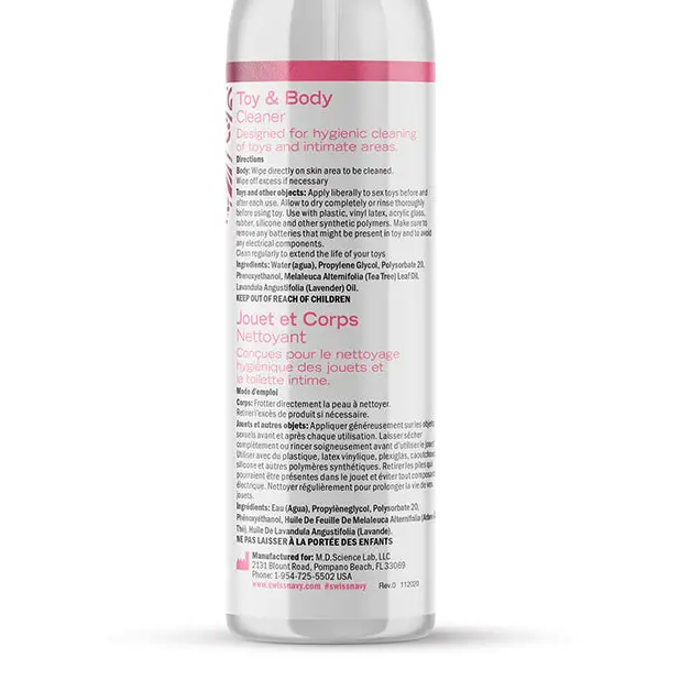 Swiss Navy Desire Toy & Body Cleaner - 4 oz - Toy Cleaners