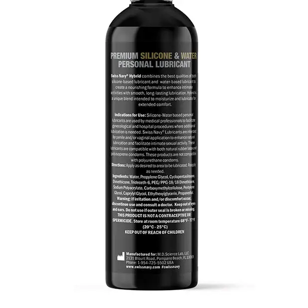 Swiss Navy Premium Hybrid Lubricant - 8 oz Bottle - Lubricants