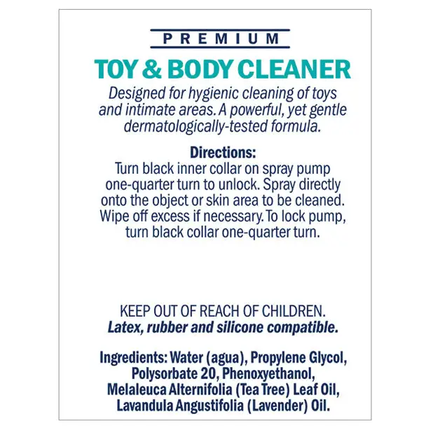 Swiss Navy Toy & Body Cleaner - 6 oz Bottle - Toy Cleaners