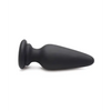 Tailz Snap On Interchangeable Silicone Anal Plug, Black Small