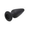 Tailz Snap On Interchangeable Silicone Anal Plug, Black Small