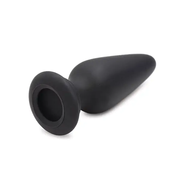 Tailz Snap On Interchangeable Silicone Anal Plug, Black Small