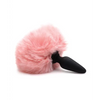 Tailz Snap On Silicone Anal Plug w/3 Interchangeable Tails, Asst Colors