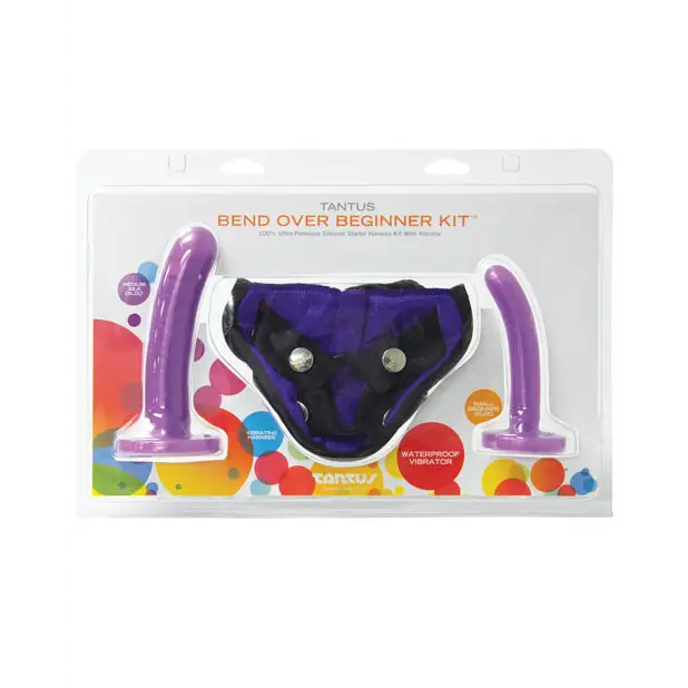 Tantus Bend Over Beginner PPA w/Harness - Lavender - Strap Ons