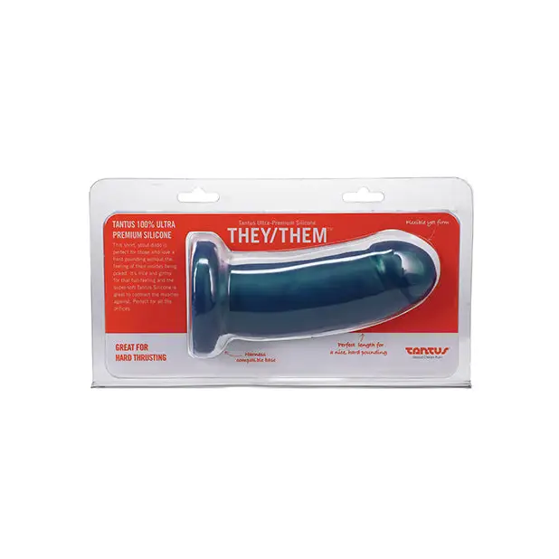 Tantus They/Them Silicone Dildo - Malachite - Dongs & Dildos