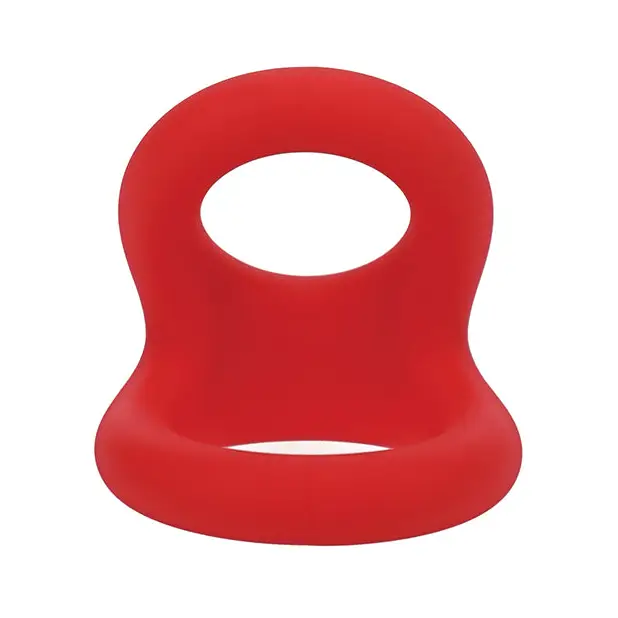 Tantus Uplift Silicone C Ring - Crimson - Penis Enhancement