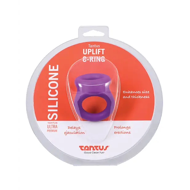 Tantus Uplift Silicone C Ring - Lilac - Penis Enhancement