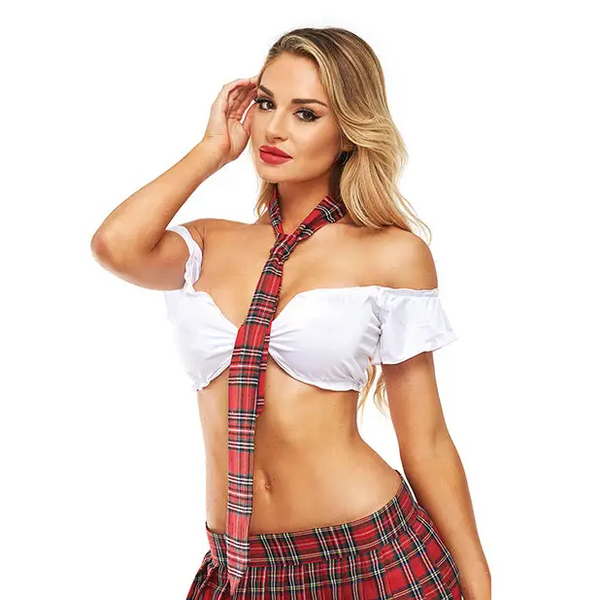 Teacher’s Pet School Girl Tie Red O/S