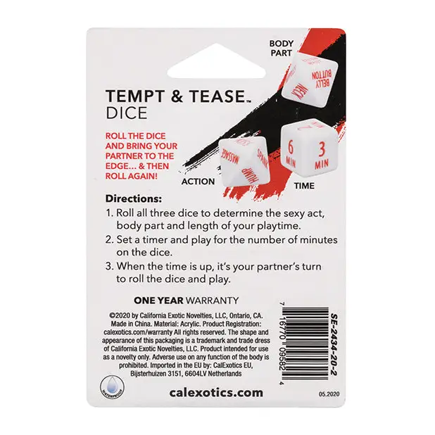 Tempt & Tease Dice
